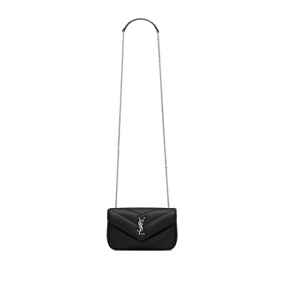 YSL LOULOU MINI IN LAMBSKIN 821749AAE4Y1000 (20*12*5cm)