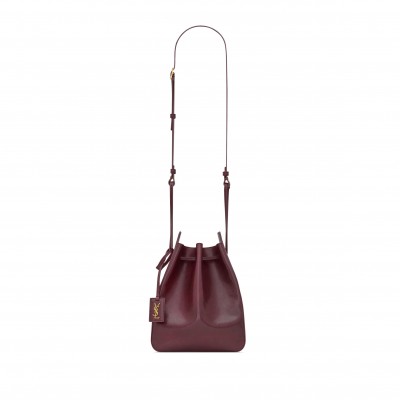 YSL BUCKET BAG IN LEATHER 817386AADOO6195 (18*24*7cm)