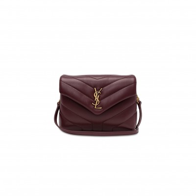 YSL TOY LOULOU SHOULDER BAG IN QUILTED LEATHER 467072 (20*14*7cm)