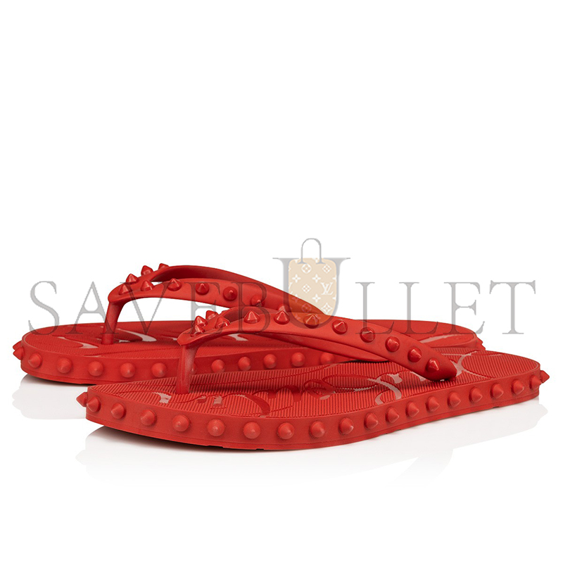 CHRISTIAN LOUBOUTIN SUPER LOUBI FLIPFLIP FLOPS RUBBER LOUBI WOMEN 1230961R251 CHRISTIAN LOUBOUTIN SUPER LOUBI FLIPFLIP FLOPS RUBBER LOUBI WOMEN 1230961R251