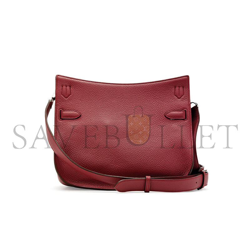 HERMÈS A BOIS DE ROSE LEATHER JYPSIERE BAG (28*22*12cm) 