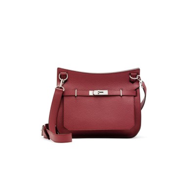 HERMÈS A BOIS DE ROSE LEATHER JYPSIERE BAG (28*22*12cm) 