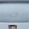 HERMÈS  TAURILLON CLEMENCE JYPSIERE 28 BLEU LIN (28*22*12cm) 
