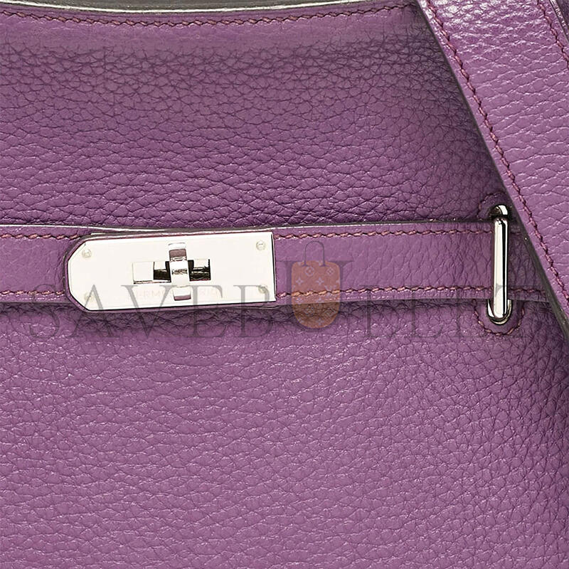 HERMÈS  JYPSIÈRE SHOULDER ANEMONE PURPLE BAG (28*22*12cm) 