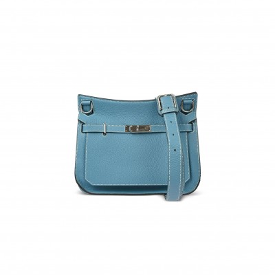 HERMÈS TAURILLON CLEMENCE JYPSIERE 28 BLUE JEAN (28*22*12cm) 