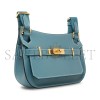 HERMÈS JYPSIERE MINI BLEU JEAN EVERCOLOR (23*17*5cm) 