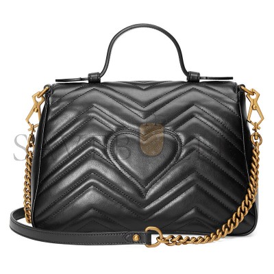 GUCCI GG MARMONT MEDIUM TOP HANDLE BAG 498110 (27*19*10.5cm) GUCCI GG MARMONT MEDIUM TOP HANDLE BAG 498110 (27*19*10.5cm)