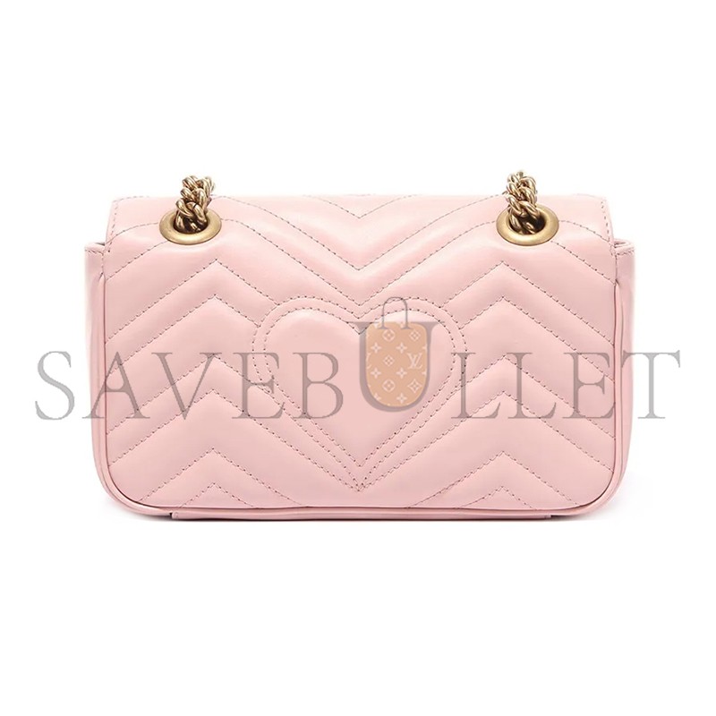 GUCCI GG MARMONT MATELASSÉ SMALL BAG 446744 (23*14*6cm)