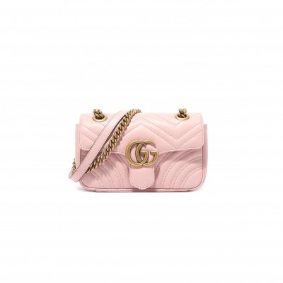 GUCCI GG MARMONT MATELASSÉ SMALL BAG 446744 (23*14*6cm)
