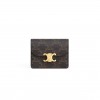 CELINE BUSINESS CARD HOLDER TRIOMPHE IN TRIOMPHE CANVAS AND LAMBSKIN 10N062DB7.04LU (10.5*8.5*3cm) CELINE BUSINESS CARD HOLDER TRIOMPHE IN TRIOMPHE CANVAS AND LAMBSKIN 10N062DB7.04LU (10.5*8.5*3cm)