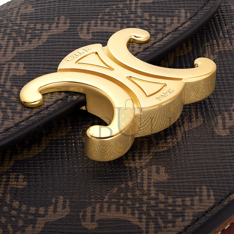 CELINE BUSINESS CARD HOLDER TRIOMPHE IN TRIOMPHE CANVAS AND LAMBSKIN 10N062DB7.04LU (10.5*8.5*3cm) CELINE BUSINESS CARD HOLDER TRIOMPHE IN TRIOMPHE CANVAS AND LAMBSKIN 10N062DB7.04LU (10.5*8.5*3cm)