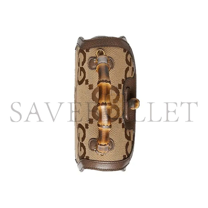 GUCCI BAMBOO 1947 JUMBO SMALL TOP HANDLE BAG 675797 (21*15*7cm)