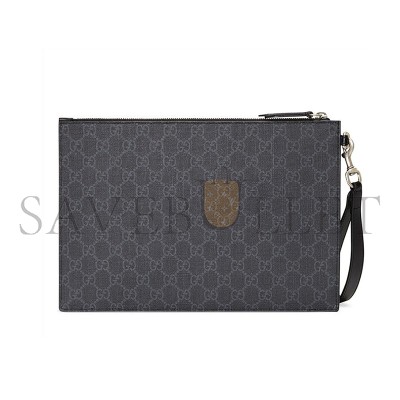 GUCCI BESTIARY POUCH WITH KINGSNAKE 473904 (30.5*21*1.5cm)