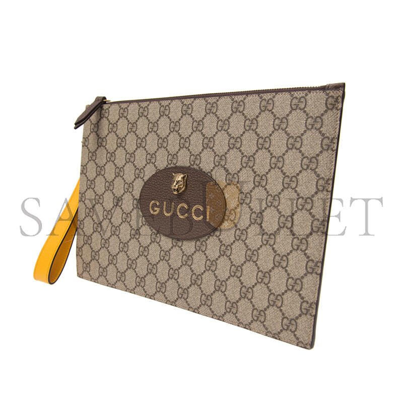 GUCCI GG SUPREME TIGER CLUTCH 473956 (30.5*21*1.5cm)