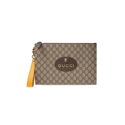 GUCCI GG SUPREME TIGER CLUTCH 473956 (30.5*21*1.5cm)