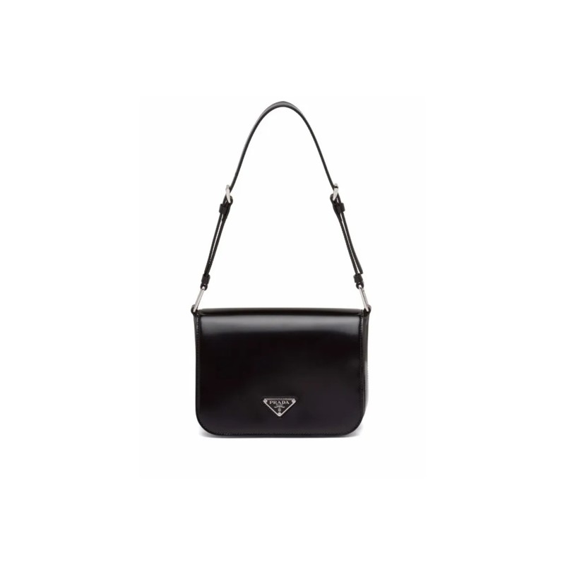 PRADA BRUSHED LEATHER SHOULDER BAG 1BD308 (21*15*6cm) 