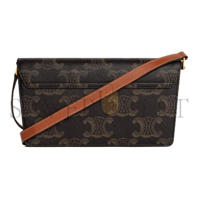 CELINE SHOULDER BAG IN TRAPEZE TRIOMPHE METAL SNAP CALFSKIN 199282EPP.04LU (26.2*14.5*2cm) CELINE SHOULDER BAG IN TRAPEZE TRIOMPHE METAL SNAP CALFSKIN 199282EPP.04LU (26.2*14.5*2cm)