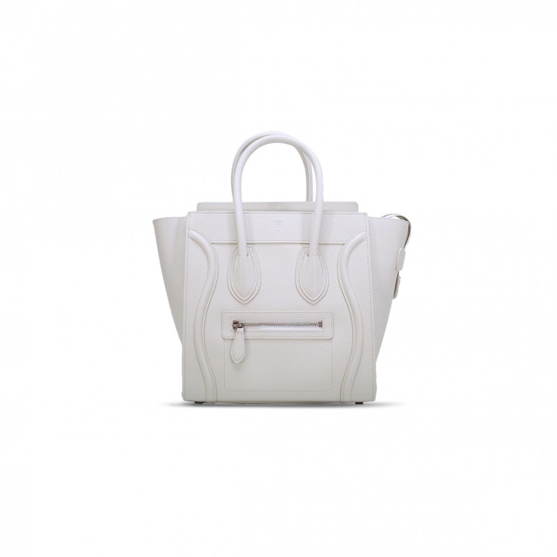 CELINE TOTE IN LUGGAGE NANO PEBBLED CALFSKIN 168243DRU.38SA (20*20*10cm)