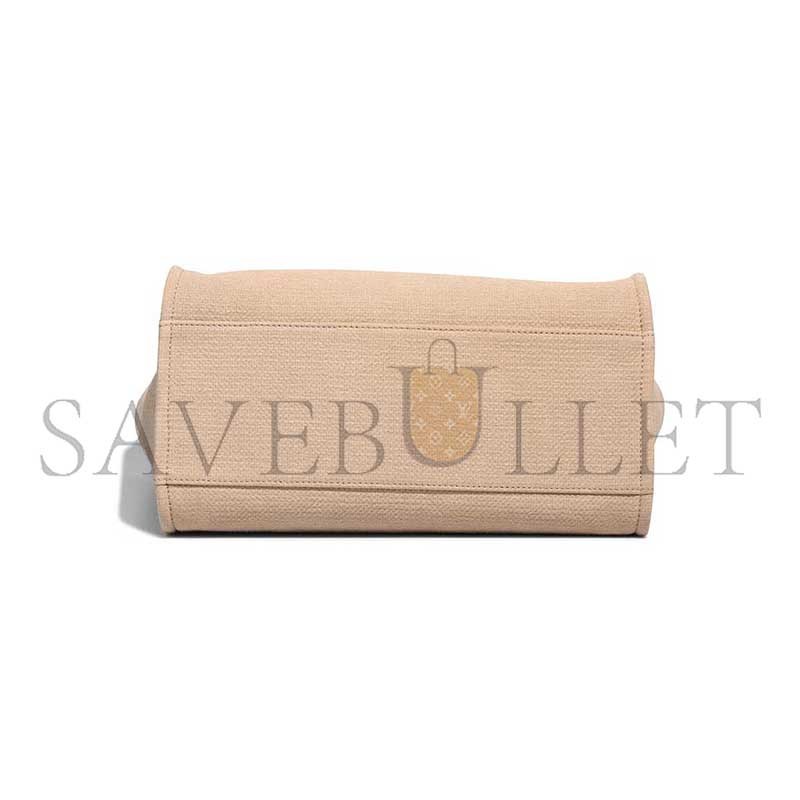 CHANEL DEAUVILLE MEDIUM CANVAS LAMB BEIGE AS4317 (39*30*22cm)