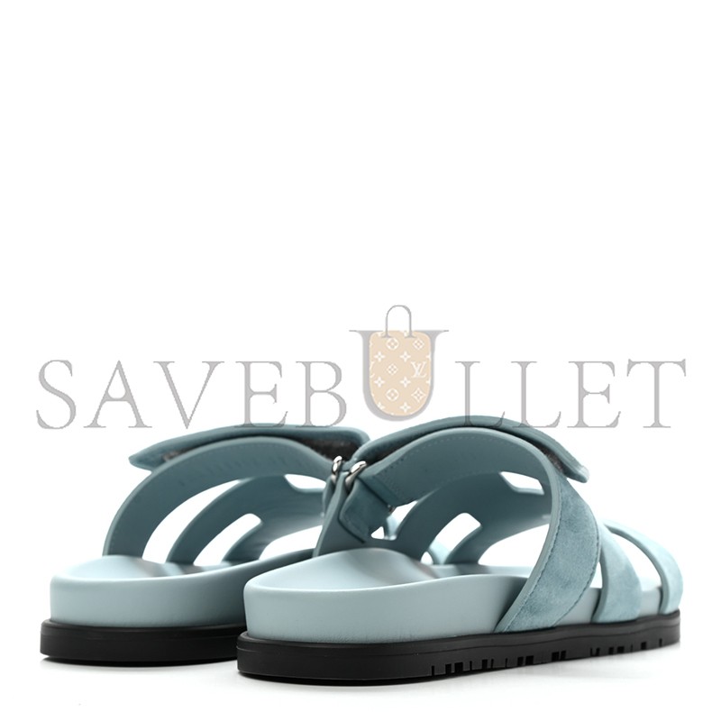 HERMES SUEDE GOATSKIN WOMENS CHYPRE SANDALS H211115Z6H 