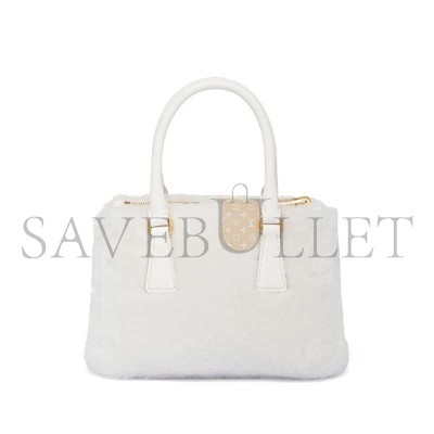PRADA GALLERIA SHEARLING MINI BAG 1BA906 (20*14.5*9.5cm) PRADA GALLERIA SHEARLING MINI BAG 1BA906 (20*14.5*9.5cm)