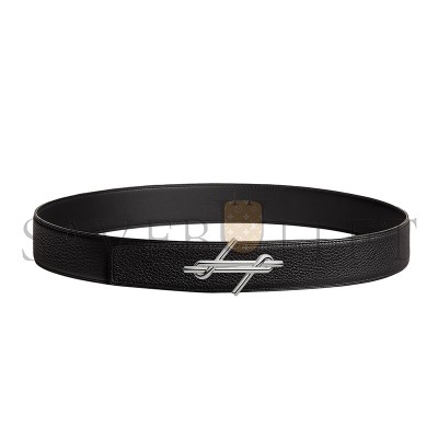 HERMÈS BELT H NOUE BELT BUCKLE & REVERSIBLE LEATHER STRAP 38 MM H075387CAAF090