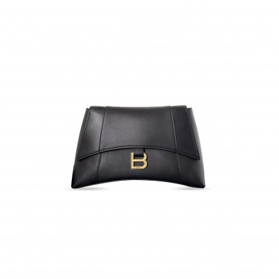 BALENCIAGA DOWN TOWN SHOULDER BAG IN BLACK 7364732ARBZ1000 (30*17.3*9.9cm)
