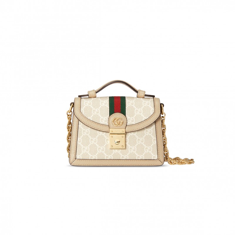 GUCCI OPHIDIA MINI TOP HANDLE BAG 696180 (17.5*13*6cm) GUCCI OPHIDIA MINI TOP HANDLE BAG 696180 (17.5*13*6cm)