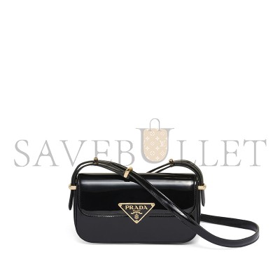 PRADA LOGO-PLAQUE LEATHER SHOULDER BAG 1BD339 (20.5*10.5*4cm) PRADA LOGO-PLAQUE LEATHER SHOULDER BAG 1BD339 (20.5*10.5*4cm)