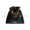 BALENCIAGA WOMEN'S CRUSH TOTE BAG SMALL IN BLACK 742942210IT1000 (25.9*23.9*9.9cm)