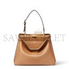 FENDI PEEKABOO SOFT MEDIUM CAPPUCCINO-COLORED LEATHER BAG 8BN353AOVHF19P8 (33*25.5*10cm) FENDI PEEKABOO SOFT MEDIUM CAPPUCCINO-COLORED LEATHER BAG 8BN353AOVHF19P8 (33*25.5*10cm)