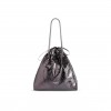 BALENCIAGA WOMEN'S CRUSH TOTE BAG MEDIUM IN SILVER 7429412AATG1314 (46*39.9*14cm)