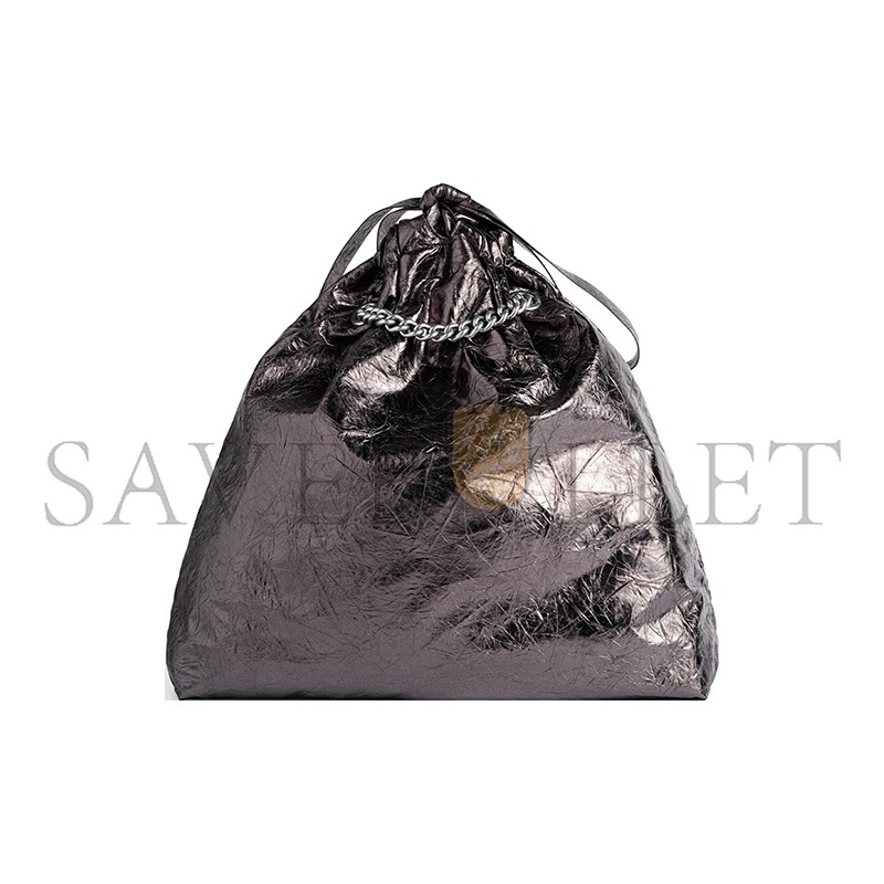 BALENCIAGA WOMEN'S CRUSH TOTE BAG MEDIUM IN SILVER 7429412AATG1314 (46*39.9*14cm)