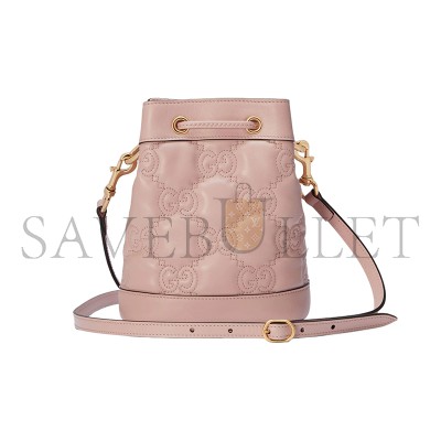 GUCCI GG MATELASSÉ MINI BUCKET BAG 728231 (20*16*9.5cm) GUCCI GG MATELASSÉ MINI BUCKET BAG 728231 (20*16*9.5cm)