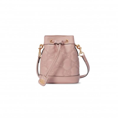 GUCCI GG MATELASSÉ MINI BUCKET BAG ‎728231 (20*16*9.5cm)