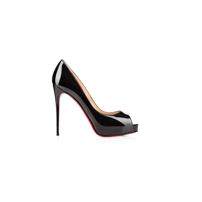 CHRISTIAN LOUBOUTIN NEW VERY PRIVÉ120 MM PLATFORM PUMPS PATENT CALF LEATHER BLACK WOMEN 1150600BK01 CHRISTIAN LOUBOUTIN NEW VERY PRIVÉ120 MM PLATFORM PUMPS PATENT CALF LEATHER BLACK WOMEN 1150600BK01