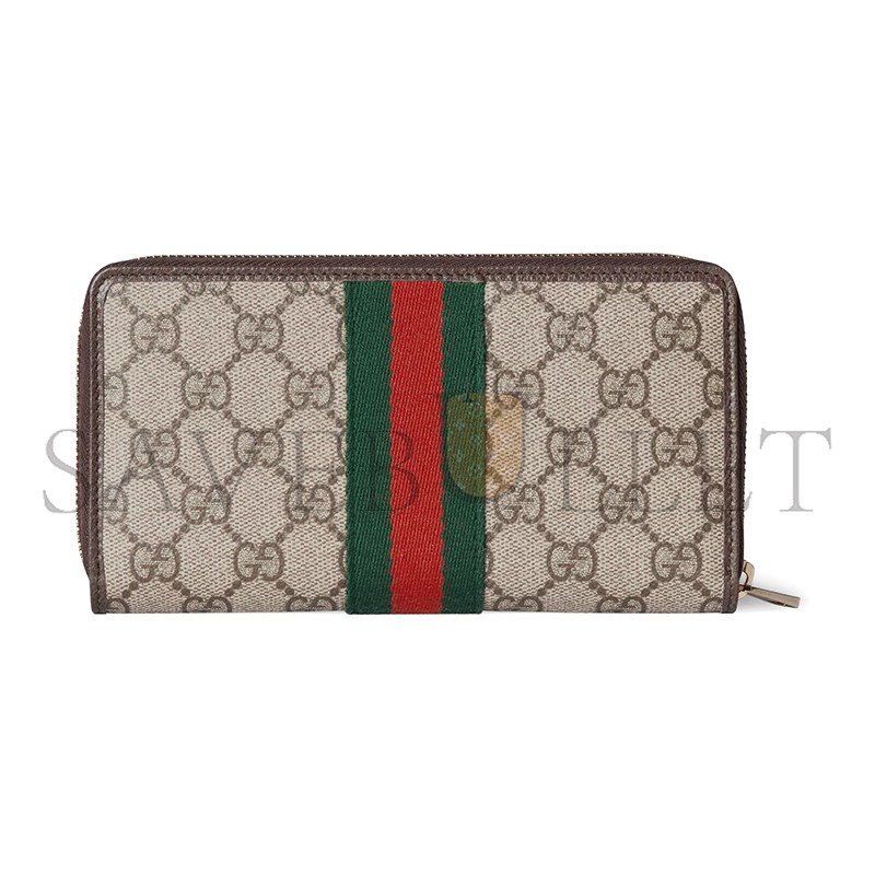 GUCCI OPHIDIA ZIP AROUND WALLET ‎838484 (19.5*11*3cm)