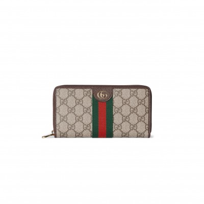 GUCCI OPHIDIA ZIP AROUND WALLET ‎838484 (19.5*11*3cm)