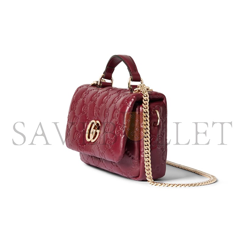 GUCCI GG MILANO SMALL TOP HANDLE BAG 806017 (21*12.5*6cm)