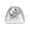 BALENCIAGA WOMEN'S CRUSH TOTE BAG XS IN SILVER 781796210IW8110 (20*20*7.8cm)