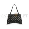BALENCIAGA WOMEN'S CRUSH CHAIN BAG MEDIUM IN BLACK 716393210IY1000 (31*19.8*6.9cm)