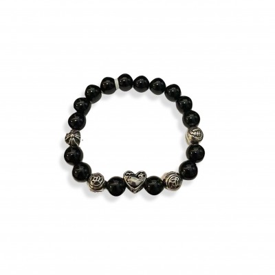 CHROME HEARTS 10MM PEARL BRACELET 