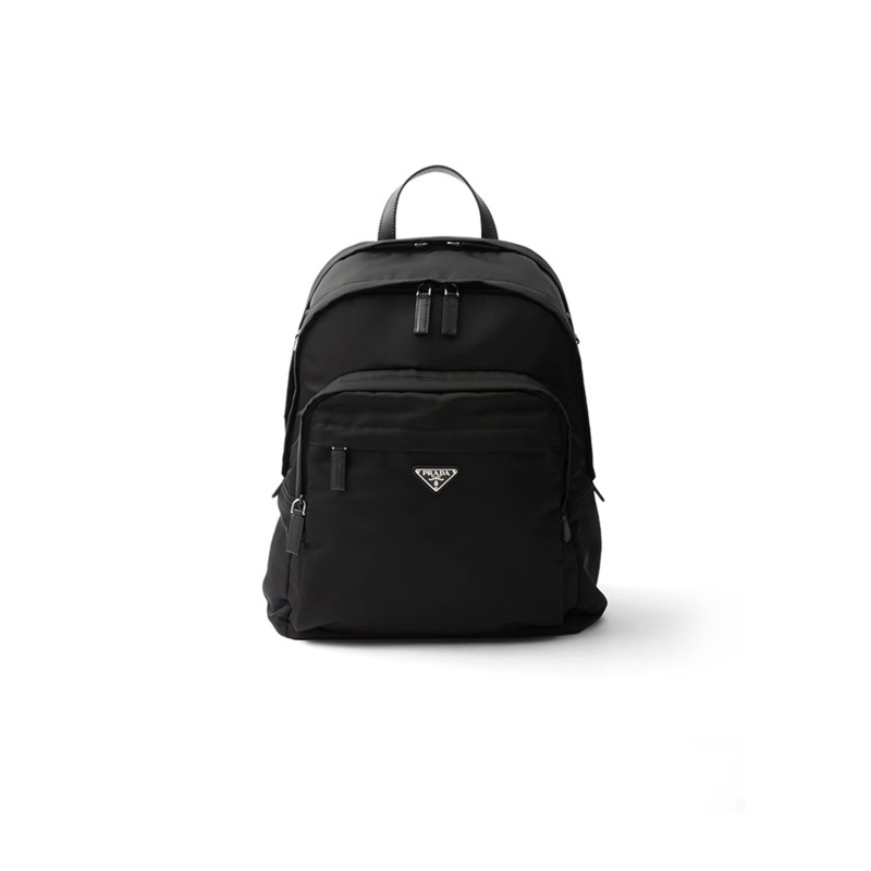 PRADA RE-NYLON AND SAFFIANO LEATHER BACKPACK 2VZ048 (43.5*31*20cm) PRADA RE-NYLON AND SAFFIANO LEATHER BACKPACK 2VZ048 (43.5*31*20cm)
