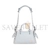 BALENCIAGA SMALL NEO CAGOLE CITY IN DENIM LIGHT BLUE 700940210B08104 (25.9*17.8*11.4cm)