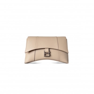 BALENCIAGA SMALL DOWN TOWN SHOULDER BAG IN APRICOT 6164461SXHY2000 (25.4*16*8.4cm)