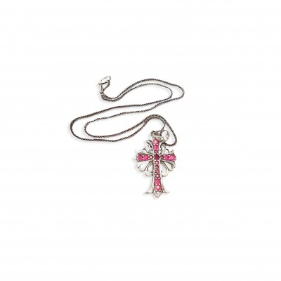 CHROME HEARTS CROSS PENDANT NECKLACE 326726