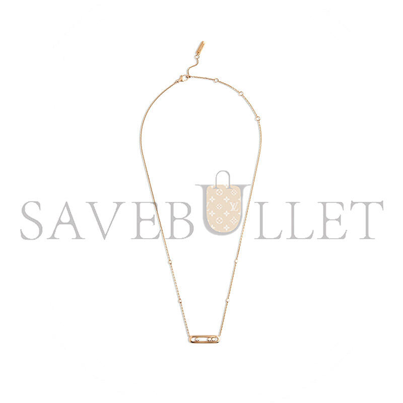 MESSIKA BABY MOVE ROSE GOLD NECKLACE WITH DIAMONDS 