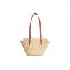 CELINE CLASSIC PANIER SMALL BRAIDED TRIOMPHE IN RAFFIA AND CALFSKIN 117022FWB.04LU (42*21.5*12cm) CELINE CLASSIC PANIER SMALL BRAIDED TRIOMPHE IN RAFFIA AND CALFSKIN 117022FWB.04LU (42*21.5*12cm)