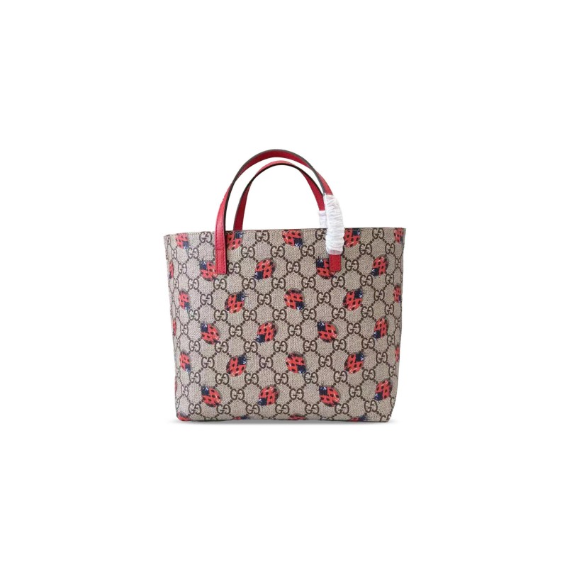 GUCCI GG SUPREME MONOGRAM CHILDREN'S LADYBUG TOTE BAG ‎410812 (21*20*10cm)