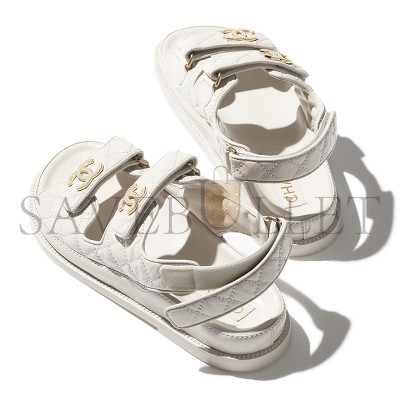CHANEL SANDALS SHINY LAMBSKIN G35927